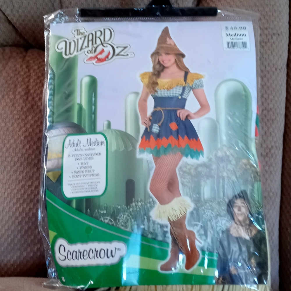Women's Halloween Costume * 5pc * Wizard of OZ * Scarecrow * Size M (6-8) * NEW